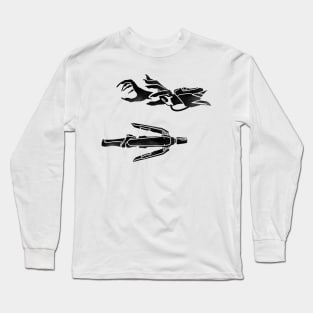 Moira Mercy weapons black Long Sleeve T-Shirt